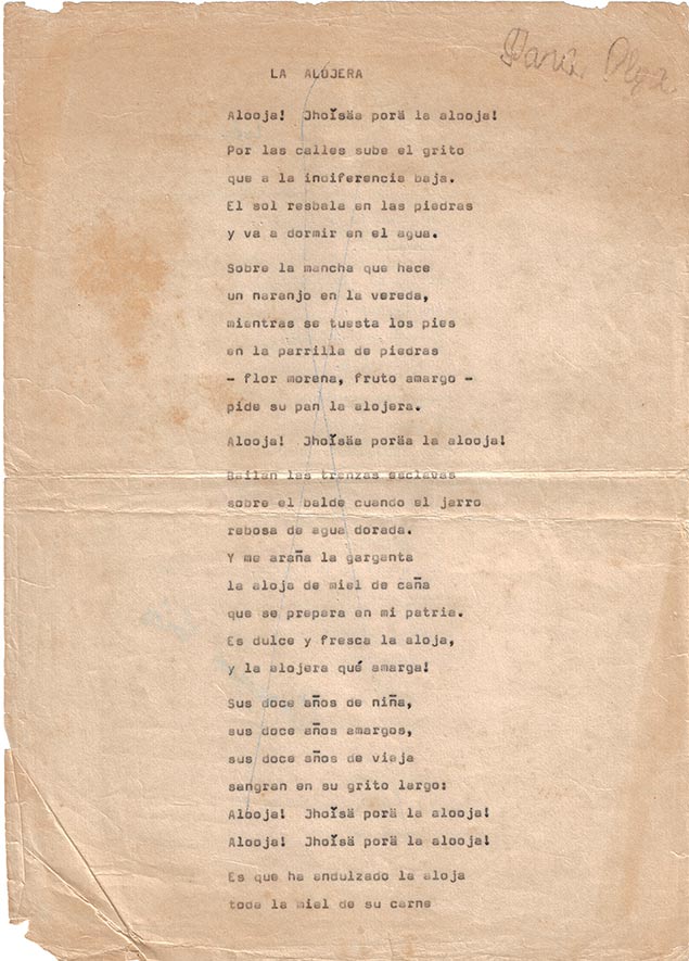 La alojera