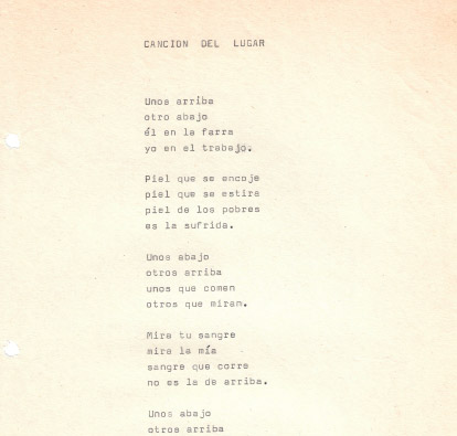 Canción del lugar